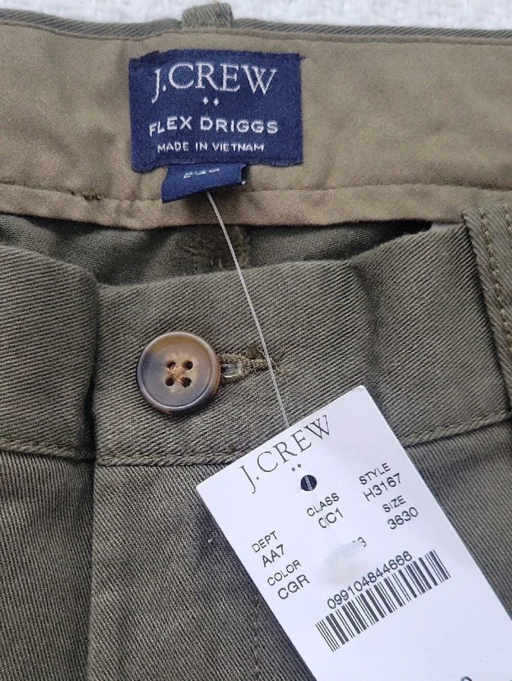 J. Crew Olive Driggs Stretch Pants